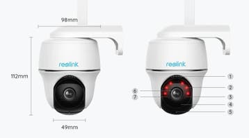 Reolink G430,  4G LTE 5MP Pan Tilt batterijcamera, Audio, Tv en Foto, Ophalen of Verzenden, Nieuw