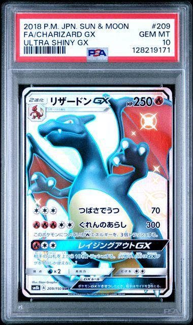 Charizard GX (sm8b 209) PSA 10, Hobby en Vrije tijd, Verzamelkaartspellen | Pokémon, Nieuw, Ophalen of Verzenden