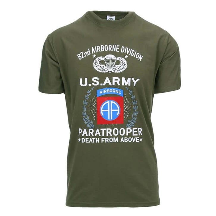 T-shirt U.S. Army Paratrooper 82ND - Maat M, Caravans en Kamperen, Kampeeraccessoires, Nieuw, Verzenden