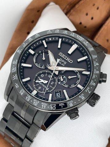 Seiko - Astron GPS Solar Black  - Zonder minimumprijs -