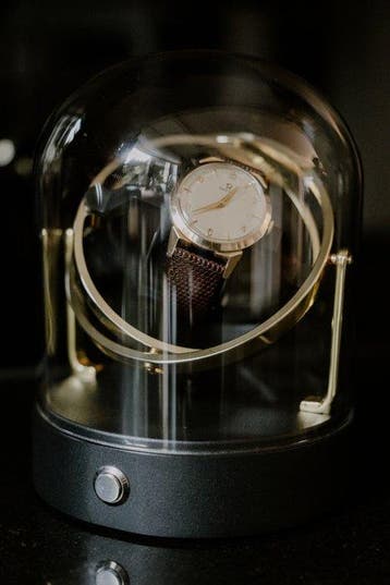 OldMoneyWatches - OMW Gold winder + glass - Gyro Watch
