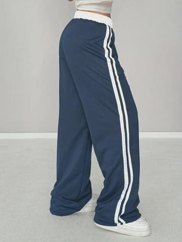 Meisjes Sportbroek met Wijde Pijpen, Trekkoord en '01' Print, Kinderen en Baby's, Verzenden, Nieuw
