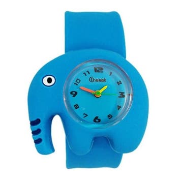 Fako - Kinderhorloge - Slap On Mini - Olifant - Blauw, Verzenden, Nieuw