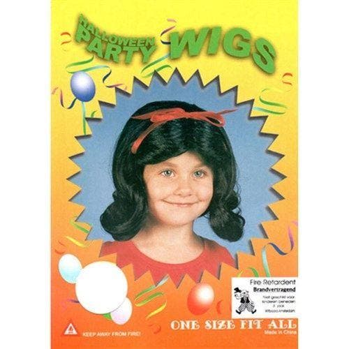 Sneeuwwitje pruik kind, Hobby en Vrije tijd, Feestartikelen, Feestartikel, Nieuw, Verzenden