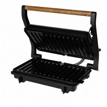 Røquet Contactgrill Volledig Uitklapbaar - Zwart, Verzenden, Nieuw