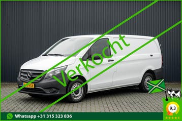 Mercedes-Benz Vito L2H1 | Financial Lease voor 389 p/mnd, Stof, Gebruikt, Overige carrosserieën, Wit