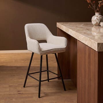 Barkruk Sophie Beige | Starfurn, Ophalen of Verzenden, Nieuw