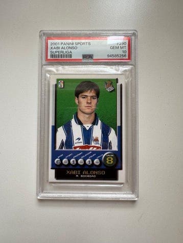 2001 Panini Superliga Xabi Alonso #290 ROOKIE - PSA 10, Nieuw