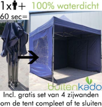 Easy up tent partytent vouwtent marktkraam 3x3 3x4,5 3x6 4x4, Tuin en Terras, Partytenten, Opvouwbaar, Partytent, Nieuw, 2 meter of meer