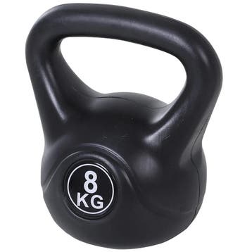 TRUUSK Kettlebell Kogelhalter 8 kg - Gevuld met zand - Zwart, Verzenden, Nieuw