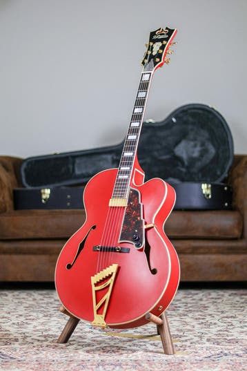 DAngelico Deluxe EXL-1 Korea | Matte Red, Muziek en Instrumenten, Nieuw