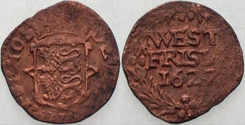 Duit 1627 Nederland Republik, Verzenden