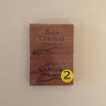 Beautylin Cederhout ladenblok 2st, Ophalen of Verzenden