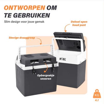 KOEL Boks 25 Koelbox Elektrisch 12 en 230 Volt voor Auto -, Ophalen of Verzenden, Zo goed als nieuw