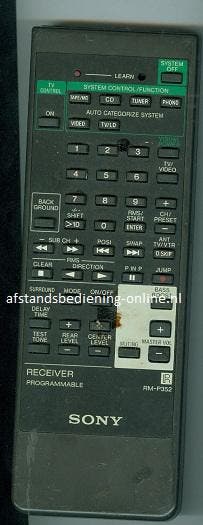 Afstandsbediening Sony rm-p352 STR-D565, STR-D600, STR-D665, Ophalen of Verzenden, Nieuw, Origineel