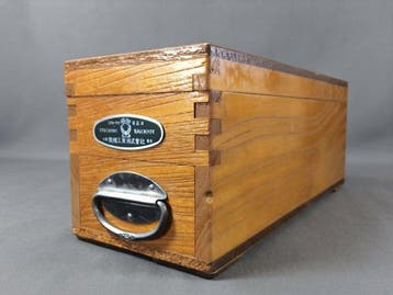 Vintage Japanese Premium Wooden Katsuobushi Shaver Box -