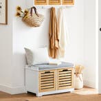 2dekans | Schoenenbank met Opbergruimte en Kussen -, Ophalen of Verzenden, Zo goed als nieuw