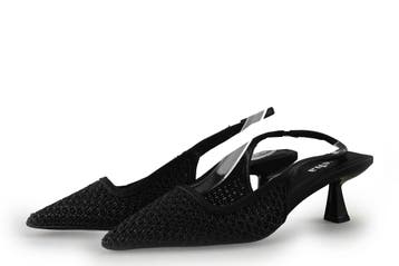 Sacha Slingbacks in maat 38 Zwart, Kleding | Dames, Schoenen, Verzenden, Zwart, Zo goed als nieuw, Sacha