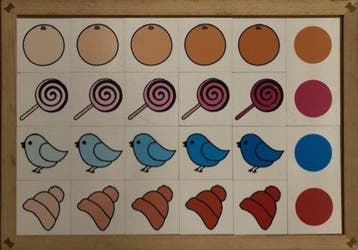 Kleurnuances (met o.a. een lolly en een vogel), Verzenden, Nieuw