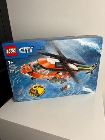 Lego Set - 60503 - City - Coast Guard Helicopter, Nieuw