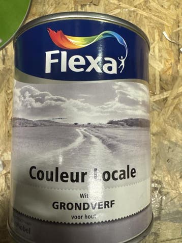 Flexa Couleur Locale GRONDVERF - WIT - 0,75 liter, Wit, Nieuw, Ophalen of Verzenden, Verf