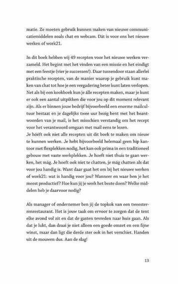 Klein receptenboek voor het nieuwe werken, Ophalen of Verzenden, Nieuw