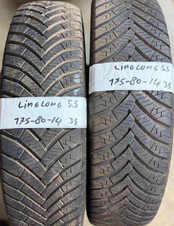 2x175-80-14 Linglong Winter 5.5m €35 Per Band 175 80 14, Auto-onderdelen, Banden en Velgen, Ophalen, 14 inch, Gebruikt, 175 mm