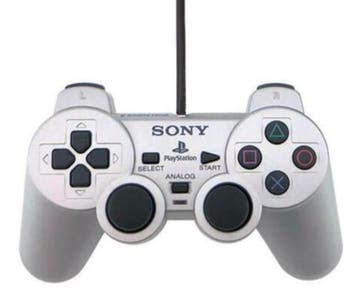 Sony PS2 Controller Dualshock 2 Zilver (PS2 Accessoires), Spelcomputers en Games, Ophalen of Verzenden, Zo goed als nieuw