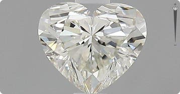 1 pcs Diamant (Natuurlijk) - 0.70 ct - Hart - I - VVS1 -, Nieuw