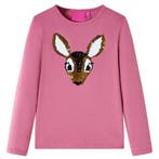 vidaXL Kindershirt met lange mouwen 104 frambozenkleurig, Verzenden, Nieuw