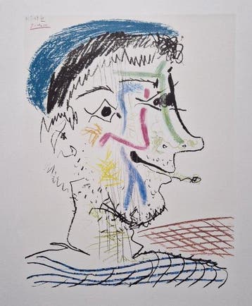 Pablo Picasso (1881-1973) - Mann mit Zigarette