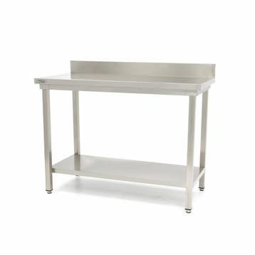 Werktafel rvs - 160 x 60 cm - met Spatrand en Onderschap -, Verzenden, Nieuw in verpakking, Overige typen