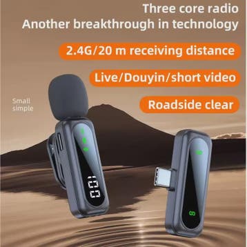 Draadloze Lavalier Microfoon voor iPhone & Android - Draagba, Verzenden, Nieuw