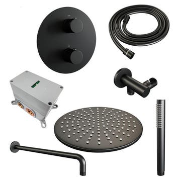 Brauer Black Edition Thermostatische Regendoucheset Inbouw -, Ophalen of Verzenden, Nieuw