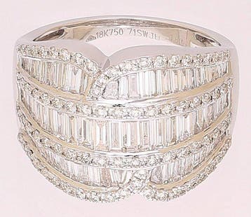 Ring - 18 karaat Witgoud - 1.81ct. tw. Diamant (Natuurlijk), Nieuw