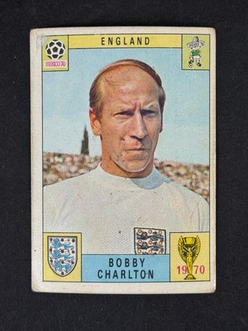 1970 Panini Mexico 70 World Cup, - England: Bobby Charlton -, Nieuw