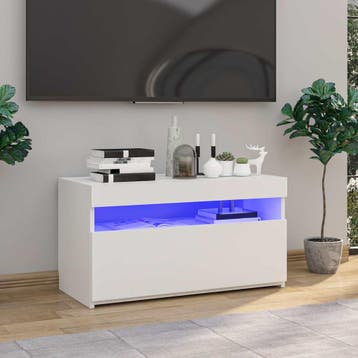 vidaXL Tv-meubel met LED-verlichting 75x35x40 cm hoogglans, Huis en Inrichting, Minder dan 50 cm, Verzenden, Nieuw, Minder dan 100 cm