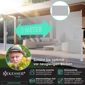 Windscherm uittrekbaar - Oprolbaar - Uitschuifbaar - Camping, Tuin en Terras, Verzenden, Zo goed als nieuw