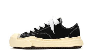 Maison Mihara Yasuhiro Hank Vintage Sole Canvas Low Black, Nieuw
