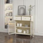 Sideboard Lindau commode 97x80x40 cm cremewit [en.casa], Verzenden, Nieuw