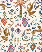 Jacquard Meubelstof Tibet Wit, Nieuw, Wit