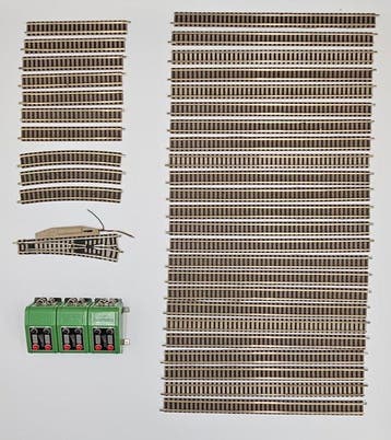 Fleischmann N - 24× 9100, 7× 9101, 3× 9136, 3× 6920 -, Nieuw