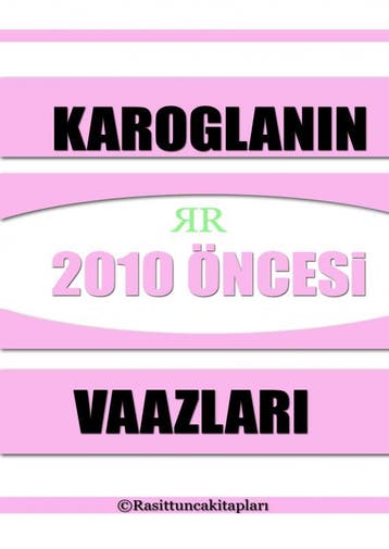 Rasit Tuncann 2010 Senesinden Önce Yapt Tasavvufi Vaazla, Ophalen of Verzenden, Nieuw, Rait Tunca