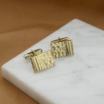 Vintage gouden manchetknopen, Sieraden, Tassen en Uiterlijk, Manchetknopen, Ophalen of Verzenden, Gebruikt, Goud