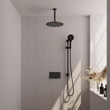 Brauer Black Edition Thermostatische Regendoucheset Inbouw -, Ophalen of Verzenden, Nieuw