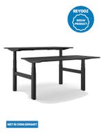 Laag-hoog duo bureau Excellent - zwart - blad naar keu..., Nieuw in verpakking