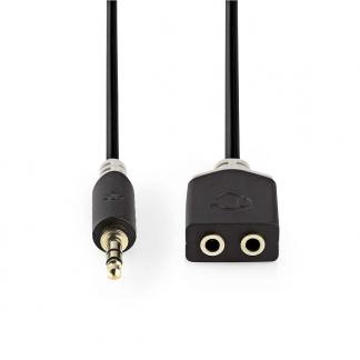 3.5 mm jack splitterkabel | V  M | Nedis | 0.2 meter, Audio, Tv en Foto, Audiokabels en Televisiekabels, Verzenden, Nieuw