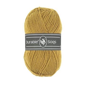 Durable Soqs 2145 Golden olive - Haakgaren / Breigaren, Ophalen of Verzenden, Nieuw, Breien of Haken, Wol of Garen