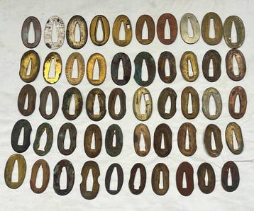 Japanse 50-seppa-set voor katana, zwaard, wakizashi, tanto -