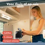 2dekans | KitchenBrothers Waterkoker - Elektrisch - 1 Liter, Witgoed en Apparatuur, Waterkokers, Ophalen of Verzenden, Zo goed als nieuw